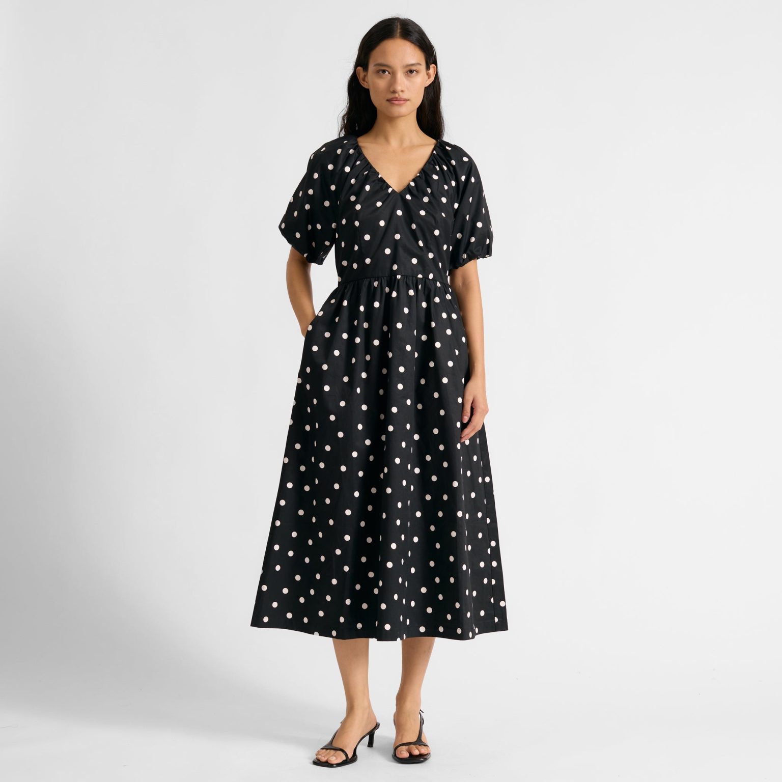 Black and White Spot Dress