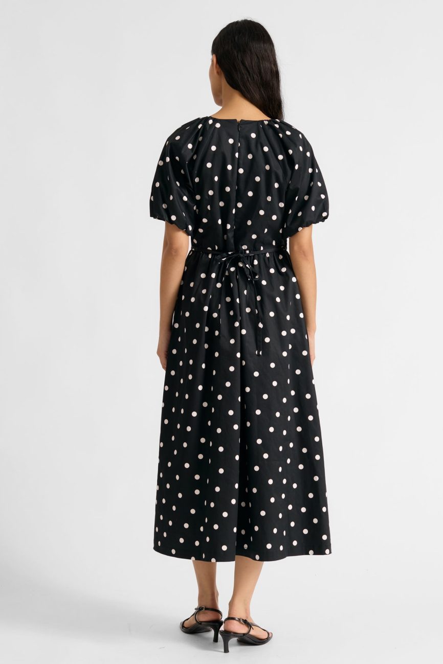 Black and White Spot Dress