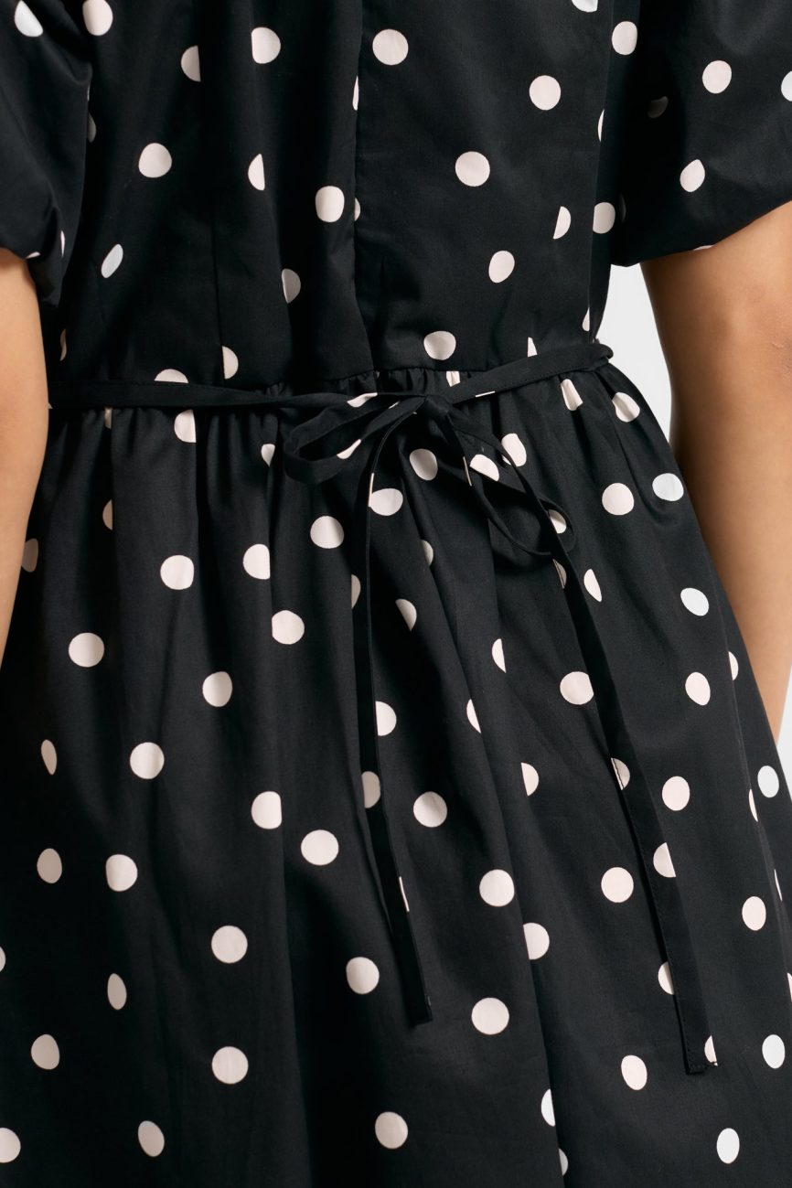 Black and White Spot Dress