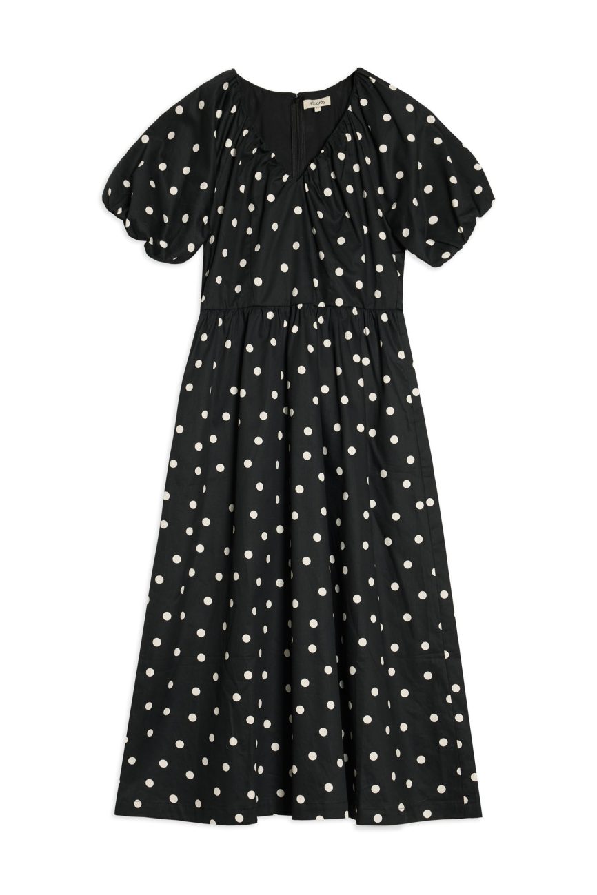 Black and White Spot Dress